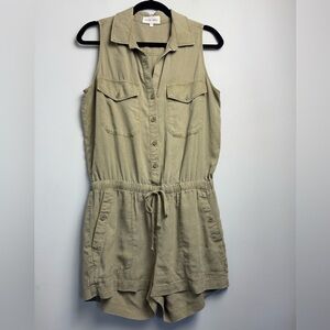 Bella Dahl Utility Drawstring Romper size Small